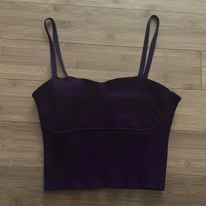 Purple Knit Forever 21 Going out top